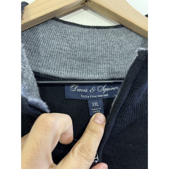 Davis & Squire Merino Wool Sweater 2XL Normcore Preppy Old Money Minimal Street - Picture 6 of 13